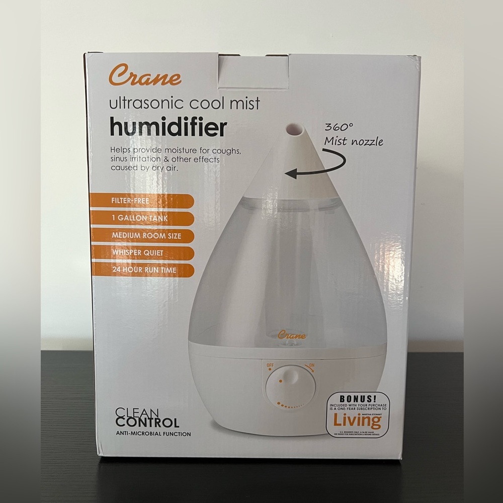Crane Drop Shape Ultrasonic Cool Mist Humidifier